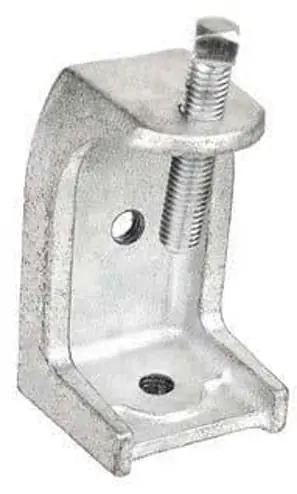 GARVIN MBC-1420WM Wide Mouth Beam Clamp, 1/4-20 Rod, 450 lb Load, Malleable Iron, Zinc Plated Direct Supply Channel