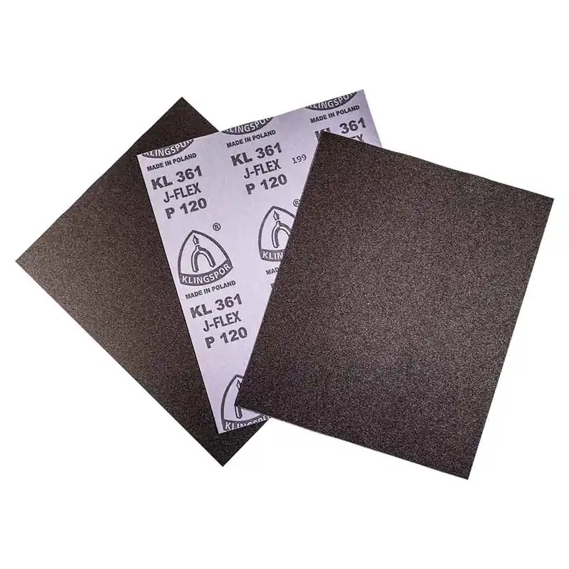 Fan Favorite 3610400J-S - Plain Sheets: KL361 Aluminum Oxide/400 Grit/J-Flex Cloth/9"x 11"