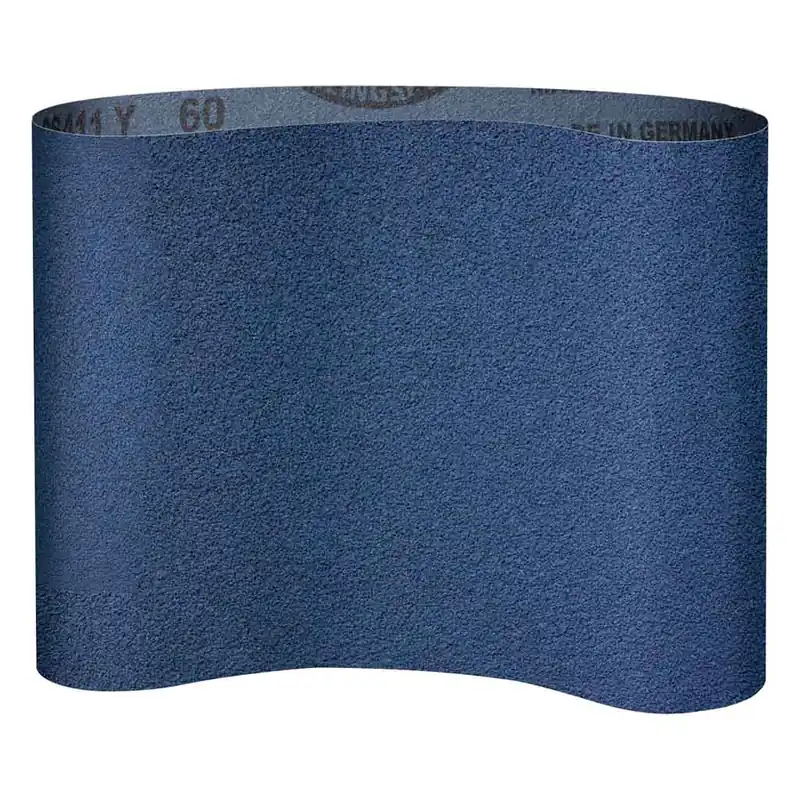 4110120Y43754 - Wide Belt: CS411 Alumina Zirconia/120 Grit/Y-Wt Polyester/43"x 75 #4 Fast Shipping