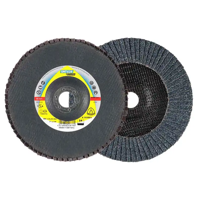 No Minimum Order 628036178022A - SMT628 Supra Flap Disc/Alumina Zirconia/36 Grit/7"x 5/8"-11 Thread