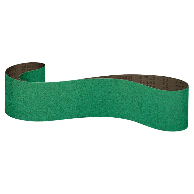 Final Sale 6310080XF1304 - Abrasive Belt: CS631 Lubricated Ceramic/80 Grit/X-Flex Cloth/1"x 30 #4