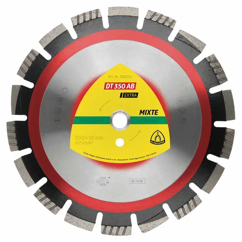 Place Order DC-DT350AB-350025 - DT 350 AB Extra Diamond Blade 14"x 1"
