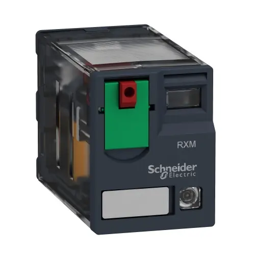 Schneider Electric RXM2AB2P7 Miniature plug-in relay, 12 A, 2 CO, LED, 230 V AC Handmade