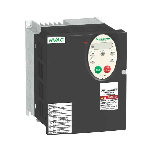 Free Returns Schneider Electric ATV212HU55N4 Altivar VFDATV212 - 5.5kW - 7.5HP - 480V - 3ph - EMC - IP21