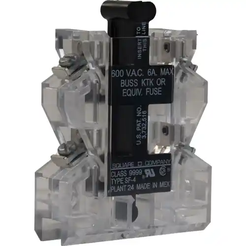 Mega Sale Schneider Electric 9999SF4 fuse holder kit Type S, Type M fuse, two fuses, NEMA 00-7, 600VAC, 6 Amp