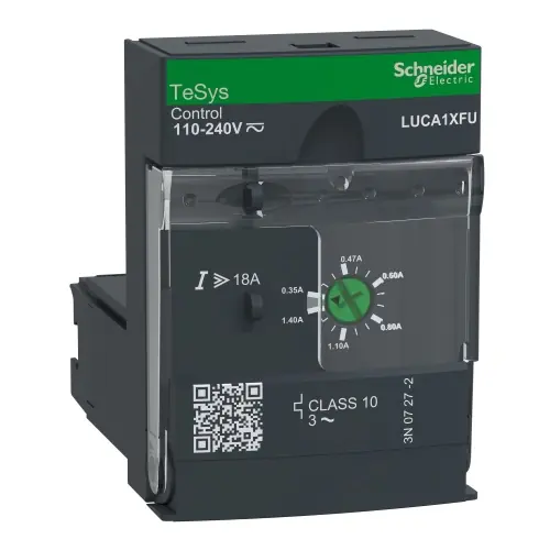 Top Rated Schneider Electric LUCA1XFU Standard control unit, TeSys U, 0.35-1.4A, 3P motors, thermal magnetic protection, class 10, coil 110-240V AC/DC